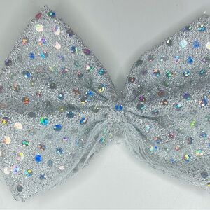 Sparkling Silver Kids Bow